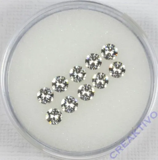 Stra�-Steine spitz 4,2-4,4mm 10 St�ck kristall