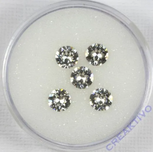 Stra�-Steine spitz 6,1-6,3mm 5 St�ck kristall