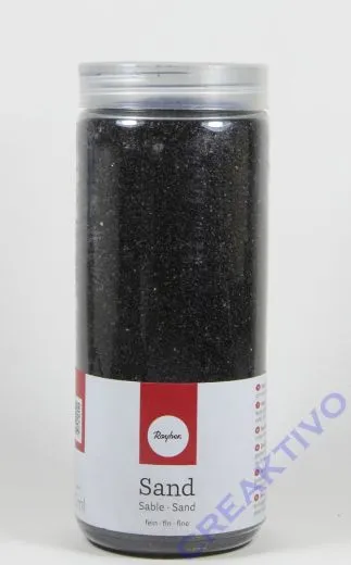 Sand, fein schwarz