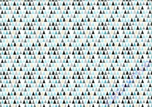Motiv-Fotokarton Tanne 50x70cm blau/ros�gold
