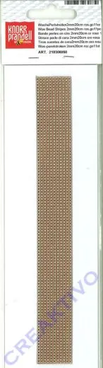 Wachs-Perlstreifen 2mm ros�gold