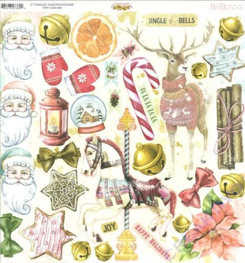 Bo Bunny Scrapbooking Papier Christmas Wonder