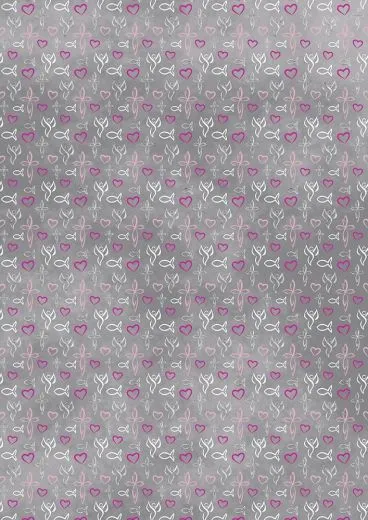 Designkarton religion pink Motiv 2