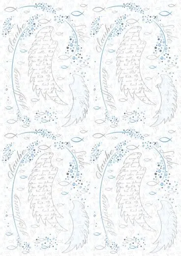 Designkarton religion blue Motiv 1