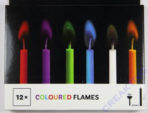 Buntleuchtende Partykerzen 5mm