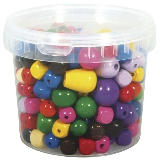 Rayher Holzperlen 16-25 mm �, Dose 350 g