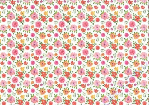 Motiv-Fotokarton 300g/qm 49,5x68cm Aquarell - Blumen