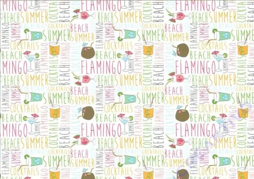 Fotokarton Flamingo Motiv 3