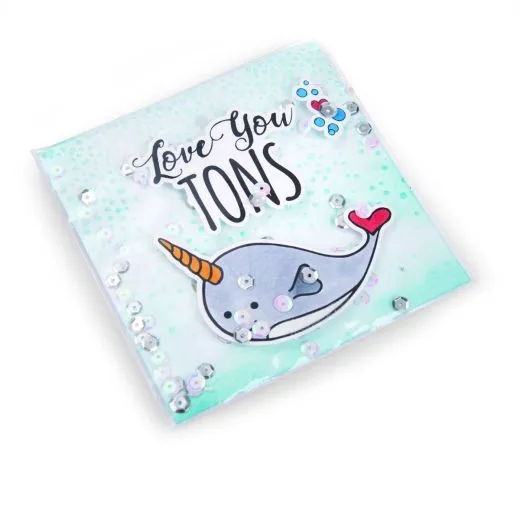 Sizzix Framelits Die Set 4PK w/Stamps - Love You Tons