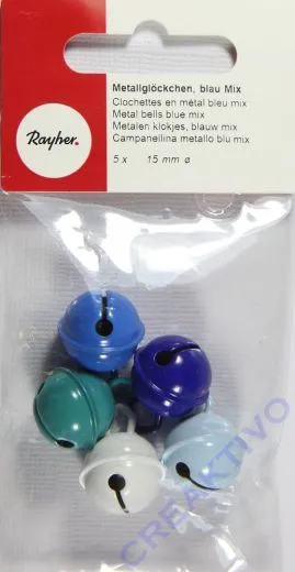Metallgl�ckchen Blau-Mix