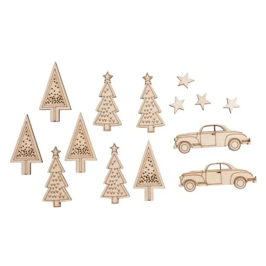 Holz-Streuteile Wintercar