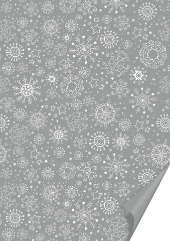 Karton 50 x 70cm Kristalle silber