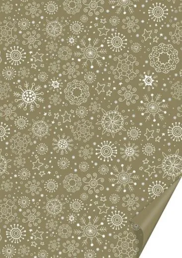 Karton 50 x 70cm Kristalle gold