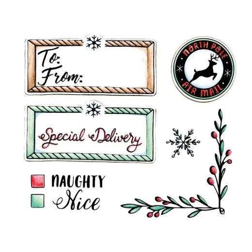 Sizzix Framelits Die Set 7PK w/Stamps - Envelope Liners, Mini