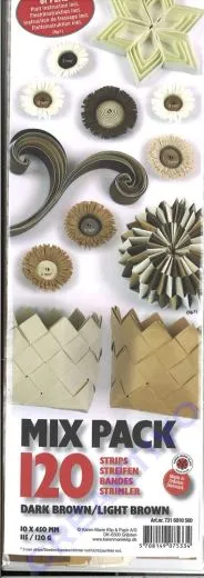 Quilling Mix Pack dark brown / light brown