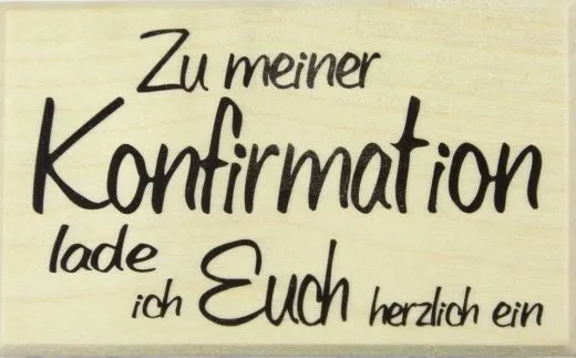 Stempel Einladung Konfirmation