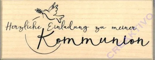 Stempel Herzliche Einladung zu meiner Kommunion