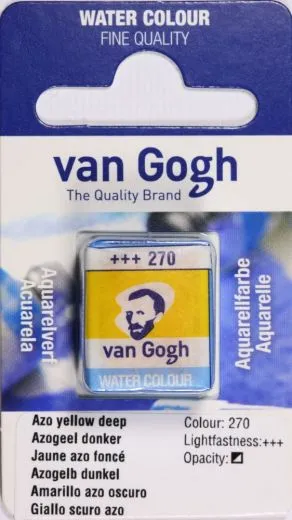 Van Gogh Aquarell N�pfchen azogelb dunkel
