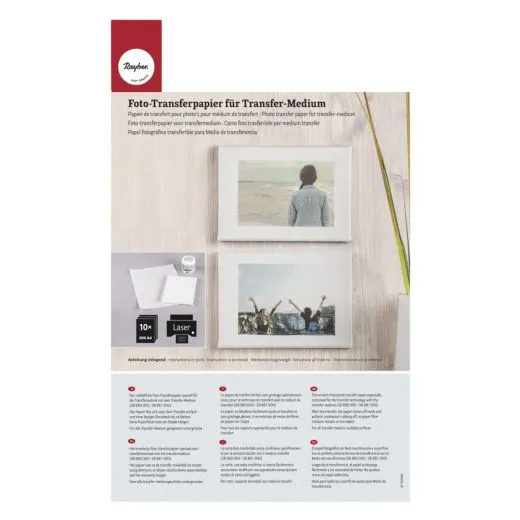 Foto-Transferpapier A4 f�r Transfer-Medium