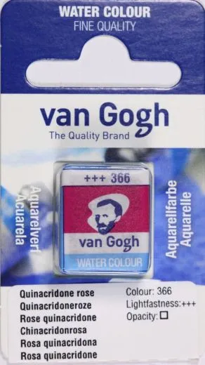 Van Gogh Aquarell N�pfchen chinacridonrosa