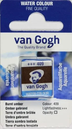 Van Gogh Aquarell N�pfchen umbra gebrannt