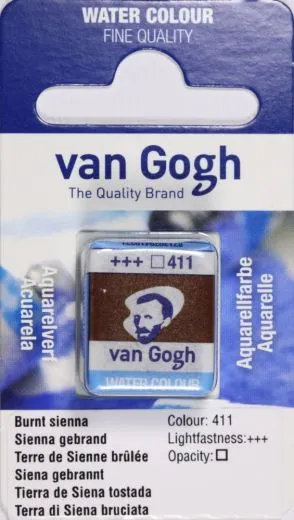 Van Gogh Aquarell N�pfchen siena gebrannt