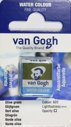 Van Gogh Aquarell N�pfchen olivgr�n