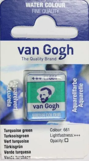 Van Gogh Aquarell N�pfchen t�rkisgr�n