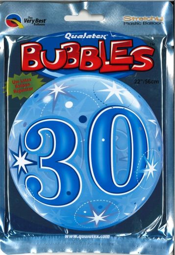 Bubbleballon 30 blau