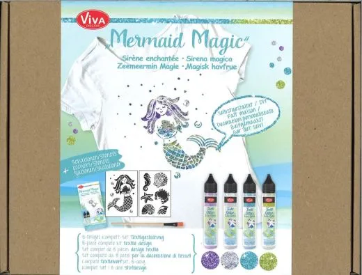 Mermaid Magic - 8-teiliges Komplettset zur Textilgstaltung