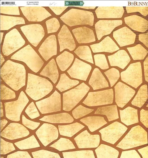 Scrapbooking Papier Safari - Spots (Restbestand)