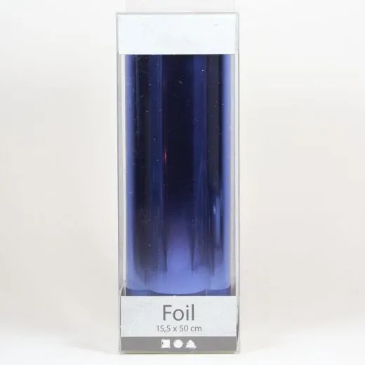 Deko-Folie, B 15,5 cm, Blau, 50cm