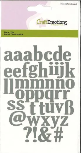 Stanzen Alphabet Kleinbuchstaben