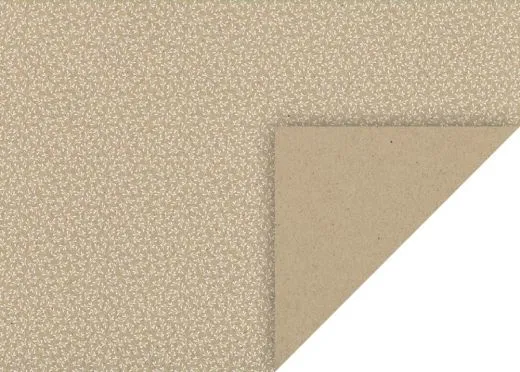 Naturkarton Mistel 50 x 70 cm wei�/goldfarben gl�nzend