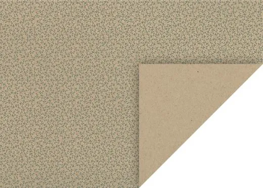 Naturkarton Mistel 50 x 70 cm gr�n/silberfarben gl�nzend