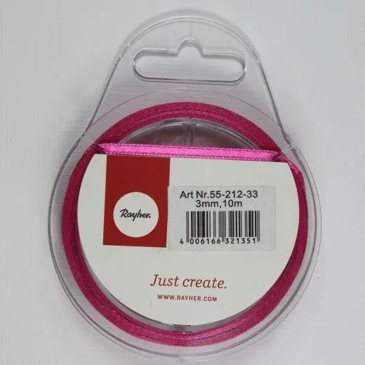 Rayher Satinband 3mm 10m pink