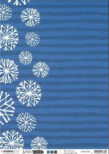 Studio Light Basic Hintergrundpapier A4 Winter Joys Nr. 305
