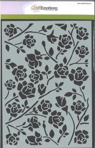 Schablone Rosen