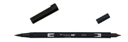 Tombow ABT Dual Brush Pen - black