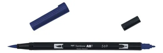 Tombow ABT Dual Brush Pen - jet blue