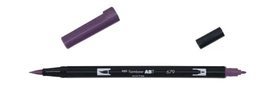 Tombow ABT Dual Brush Pen - dark plum