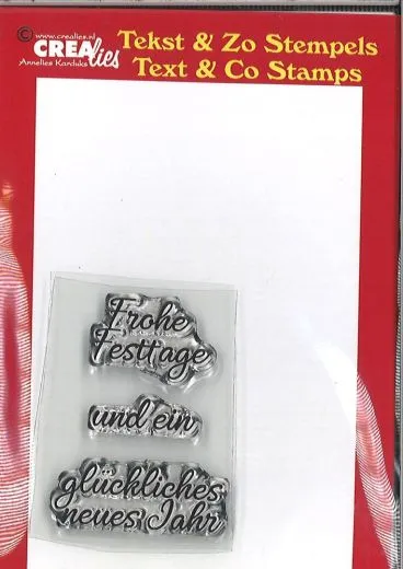 Clearstamps Frohe Festtage und ein gl�ckliches neues Jahr