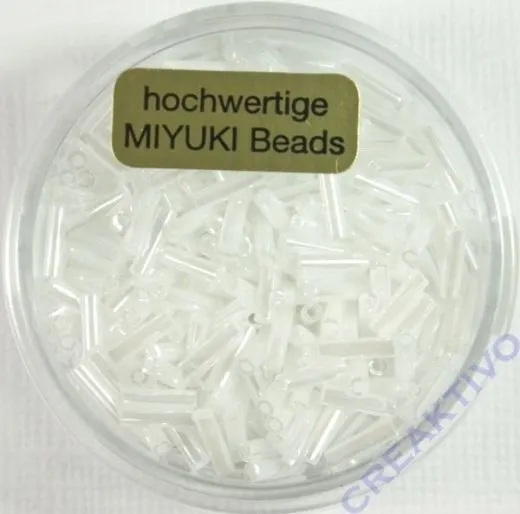 Japanische Miyuki-Stifte 6mm perlmutt wei�