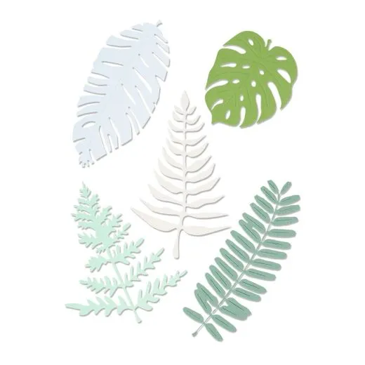 Sizzix Thinlits Die Set 5PK Large Tropicals