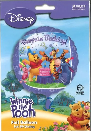 Folienballon Winnie the Pooh - Babys 1st Birthday!