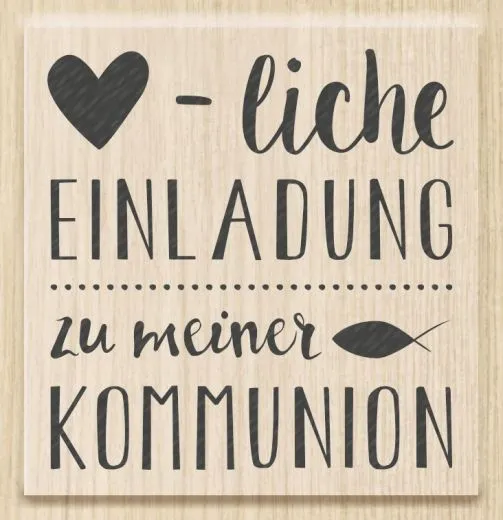 Stempel Herzliche Einladung Kommunion