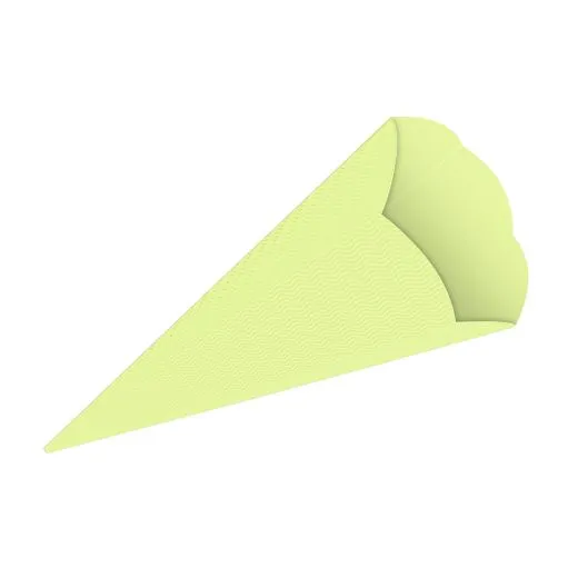 Schult�te aus 3D Wellkarton 68cm apfelgr�n