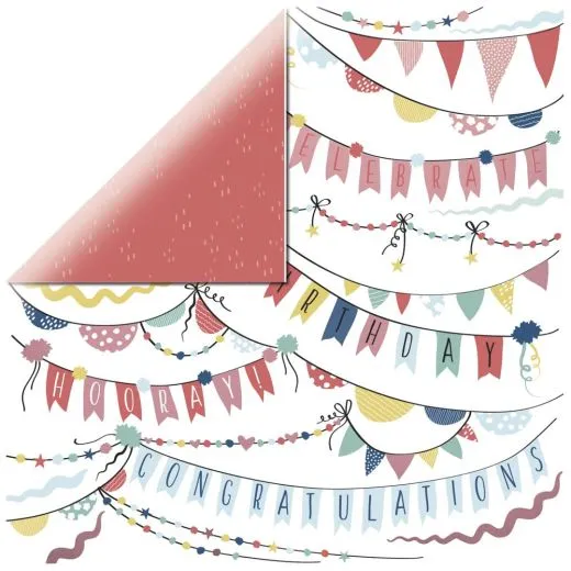 Scrapbookingpapier Oh Happy Day - Garlands P2894