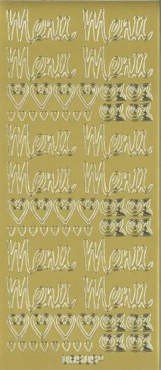 Sticker Men� gold