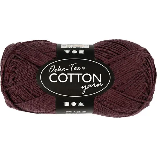 Baumwollgarn, L 170 m, 8/4 , pflaumenblau, 50g